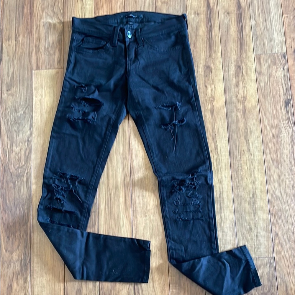 NWOT flying monkey Black Distressed Jeans.. stretchy material